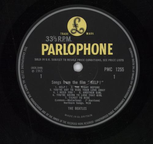 The Beatles Help! - 1st (D) - VG+ UK vinyl LP album (LP